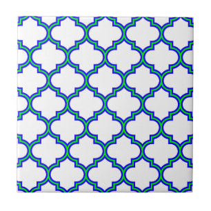Quatrefoil Mönster Kakelplatta