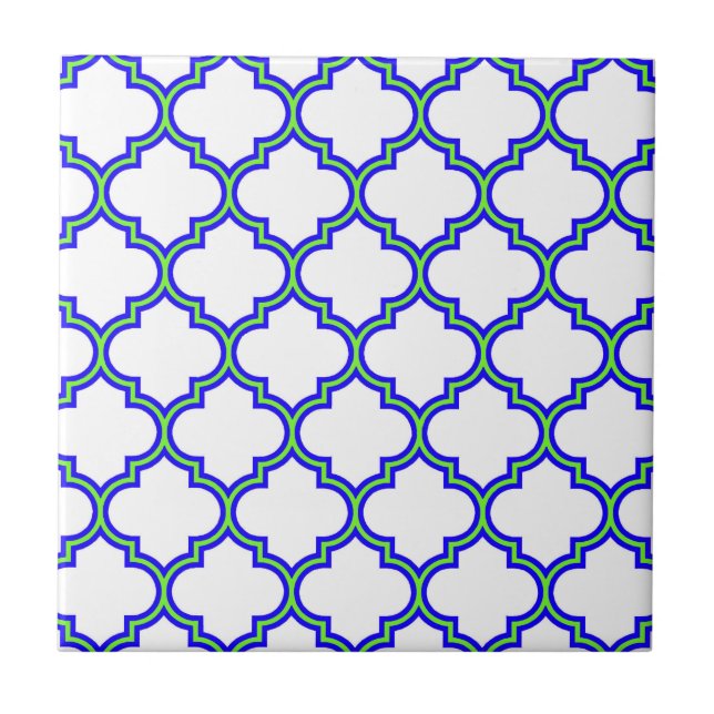 Quatrefoil Mönster Kakelplatta (Framsidan)