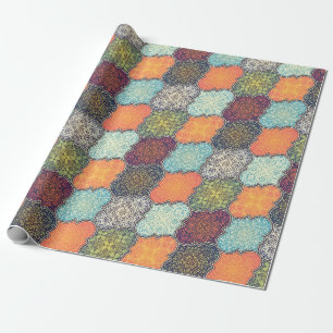 Quatrefoil mönster presentpapper