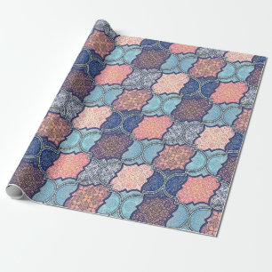 Quatrefoil mönster presentpapper