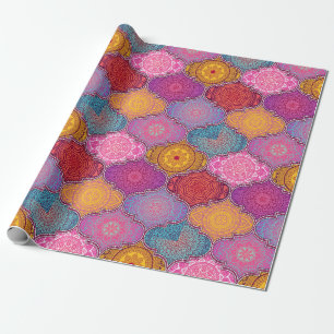 Quatrefoil mönster presentpapper