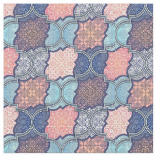Quatrefoil Mönster Tyg