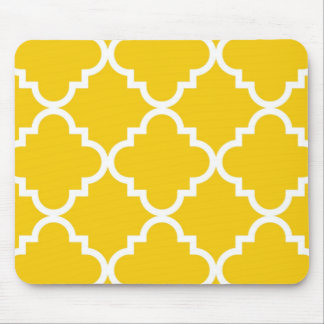 Quatrefoil Mousepad - gult Musmatta