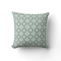 Quatrefoil Palladian Blue Decorative Pillow