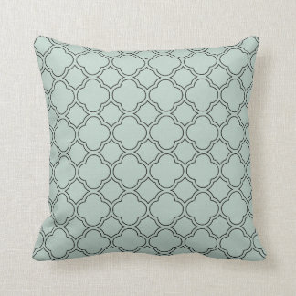 Quatrefoil Palladian Blue Decorative Pillow Kudde