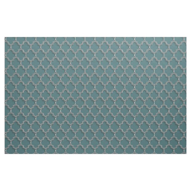 Quatrefoil Teal Grönt Fabric Tyg (Yard)