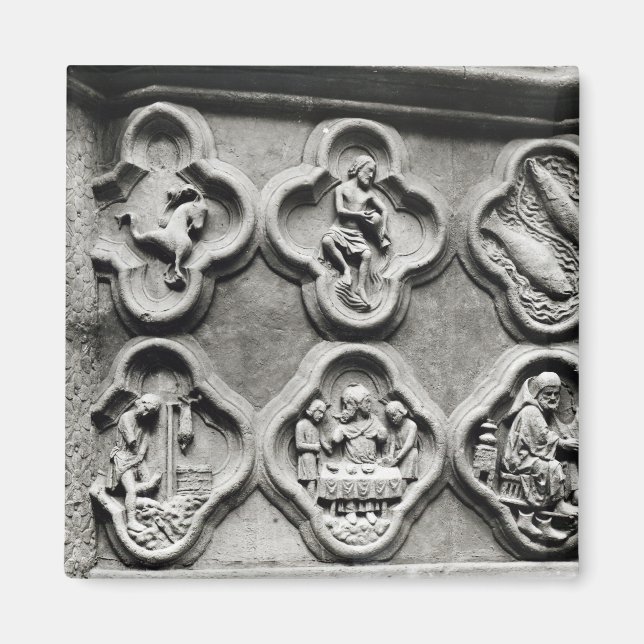 Quatrefolier med Zodiacs tecken Magnet (Framsidan)