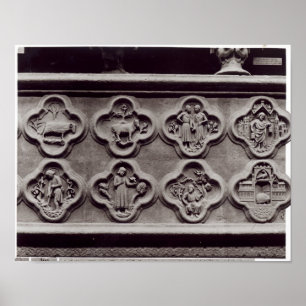 Quatrefolier med Zodiacs tecken Poster