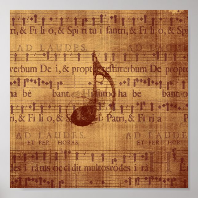 Quaver/Musical Note Poster (Framsidan)