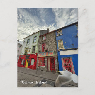 Quay Street i Latin Quarter, Galway Ireland 2 Vykort