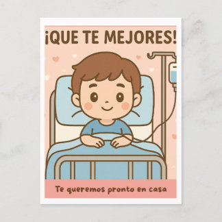 Que te mejores (hombre) helg vykort