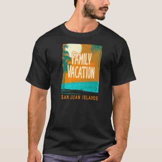 Queach Washington för familjen Vacation San Juan I T Shirt