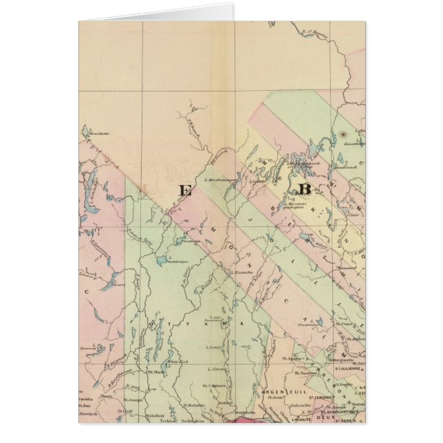 Quebec 3 hälsningskort (Framsidan)