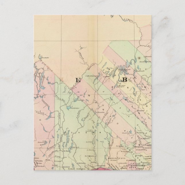 Quebec 3 vykort (Framsida)