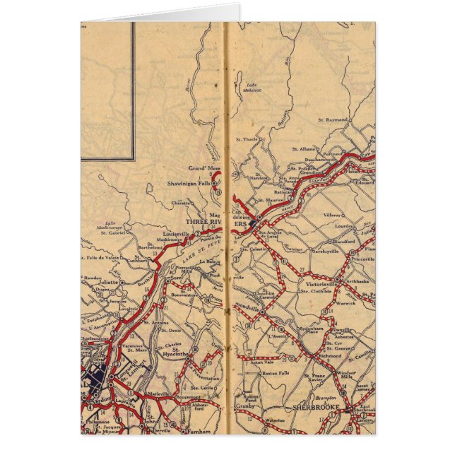 Quebec 4 hälsningskort (Framsidan)