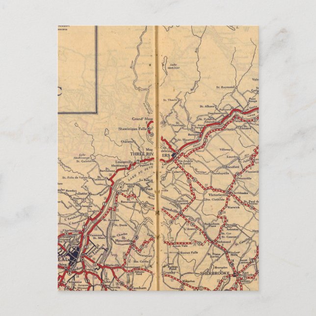 Quebec 4 vykort (Framsida)