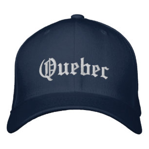 Quebec Basebollhatt Broderad Keps