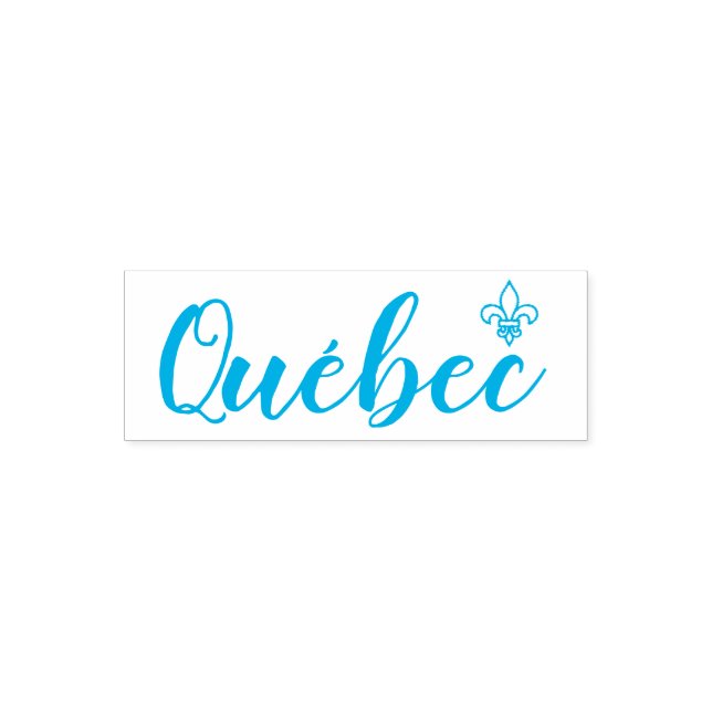 Québec Blomma Flys Ja Franskt Självfärgande Stämpel (Design)