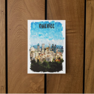 Quebec Canada Cityscape Vykort