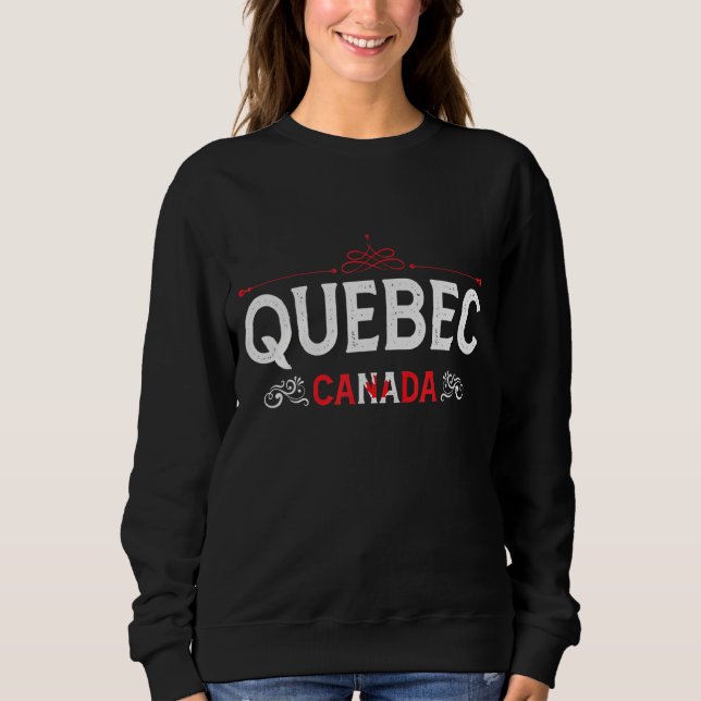 Quebec Canada Quebec Souvenir från Quebec T Shirt (Framsida)