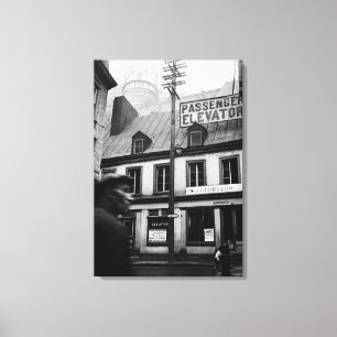 Quebec Canada Street Photography 1930's Photograph Canvastryck