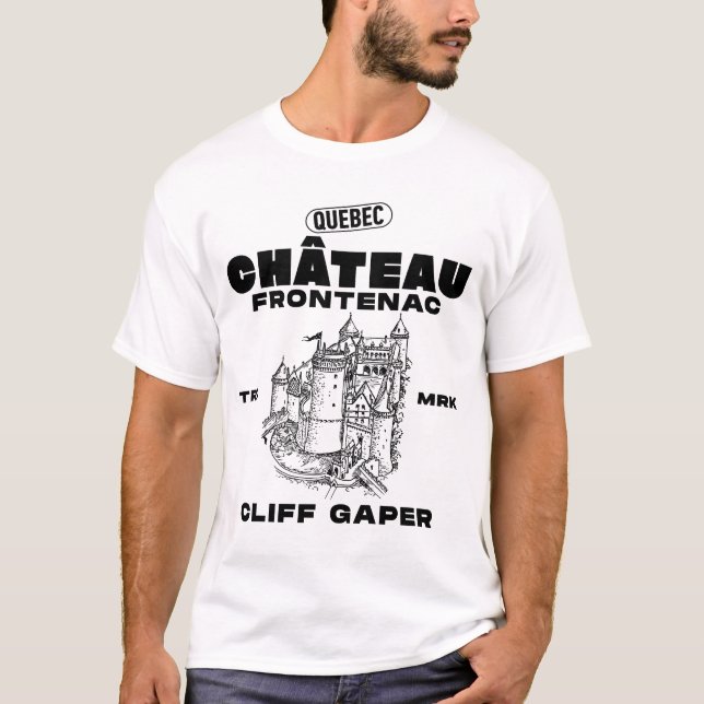 Québec: Chateau Frontenac-klippgapande T Shirt (Framsida)
