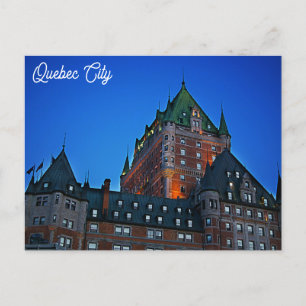Quebec City Canada Chateau Frontenac Travel Photo Vykort