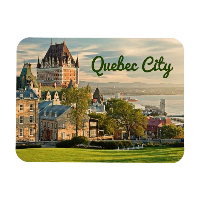 Quebec City Canada stilized Magnet (Horisontell)