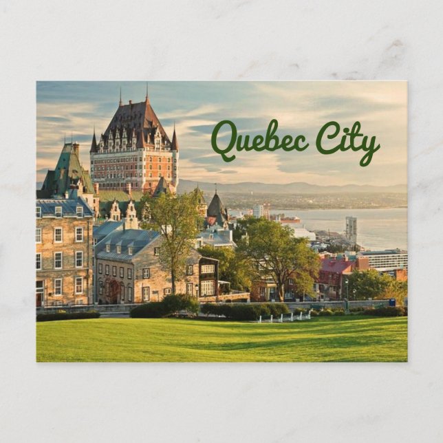 Quebec City Canada stilized Vykort (Framsida)
