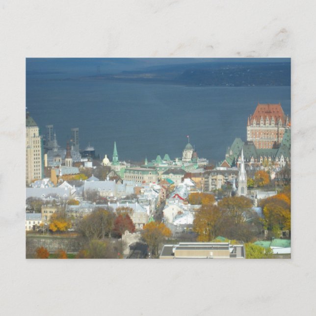 Quebec City Canada Waterfront Vykort (Framsida)