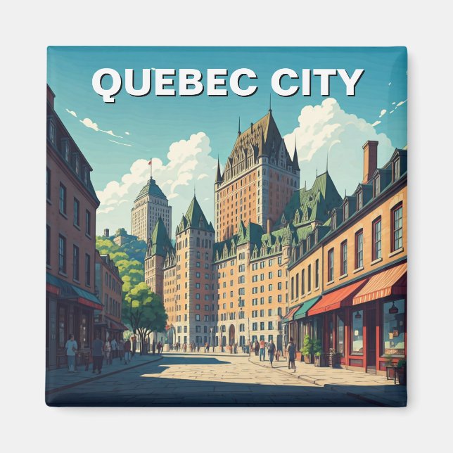 Quebec City Chateau Frontenac Magnet (Framsidan)