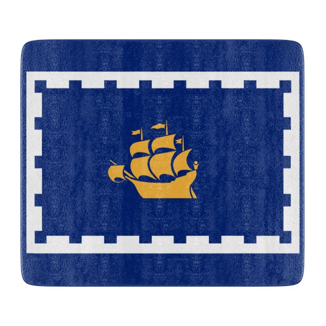 Quebec City Flagga (Québec, Kanada) (Framsidan)