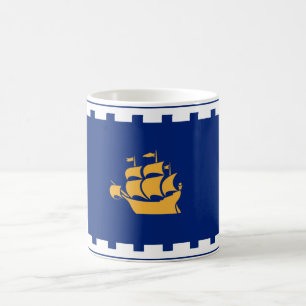 Quebec City Flagga (Québec, Kanada) Kaffemugg