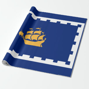 Quebec City Flagga (Québec, Kanada) Presentpapper