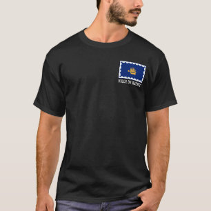 Quebec City Flagga T Shirt