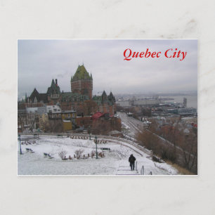 Quebec City i Winter Vykort