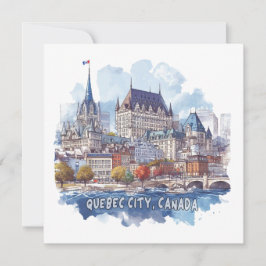Quebec City Kanada Julkort