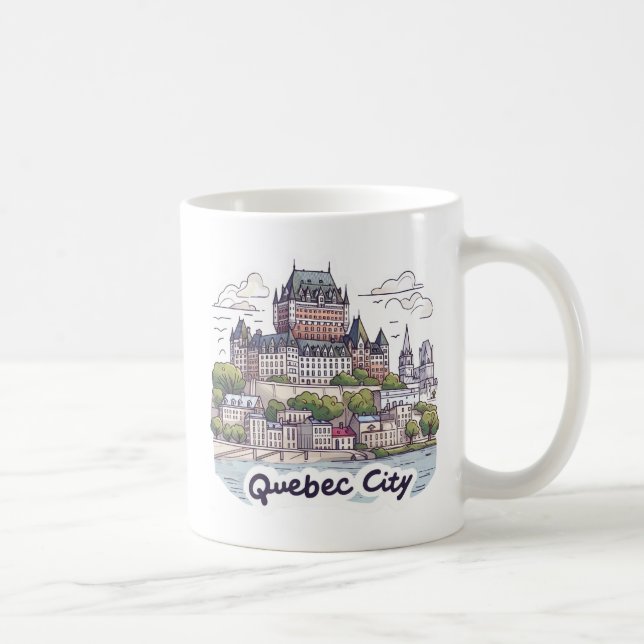 Quebec City Kanada Kaffemugg (Höger)