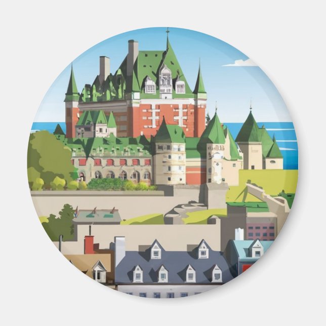 Quebec City Kanada Magnet (Framsidan)