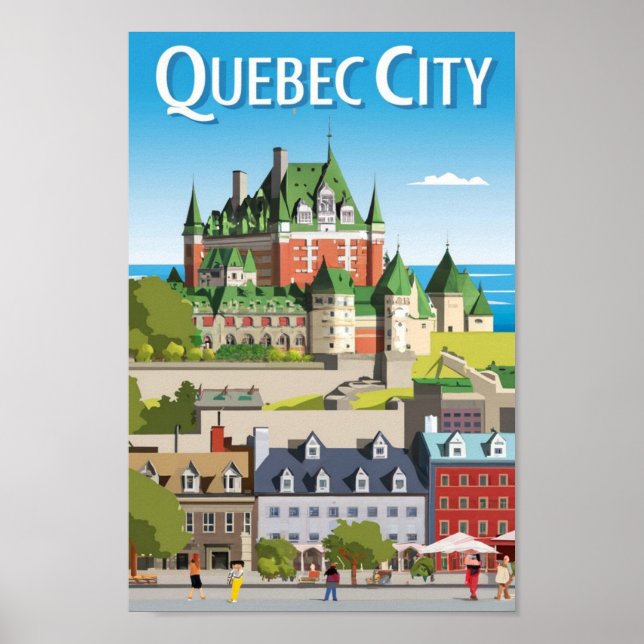 Quebec City Kanada Poster (Framsidan)