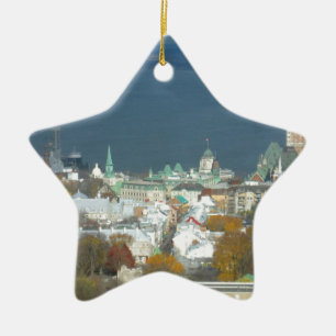 Quebec City Kanada strand Julgransprydnad Keramik