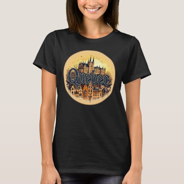 Quebec City Kanada T Shirt (Framsida)
