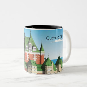 Quebec City Kanada Två-Tonad Mugg