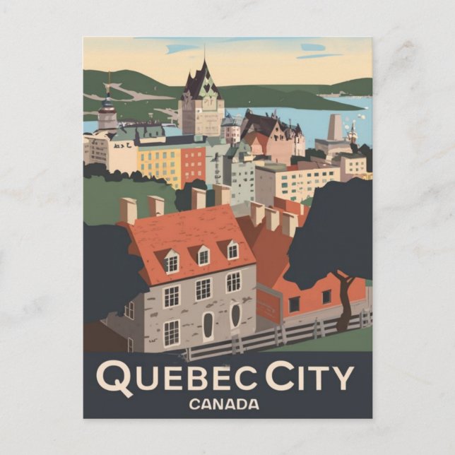 Quebec City Kanada Vykort (Framsida)