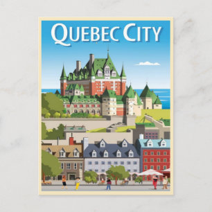 Quebec City Kanada Vykort
