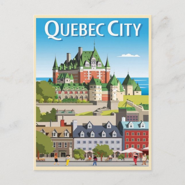 Quebec City Kanada Vykort (Framsida)