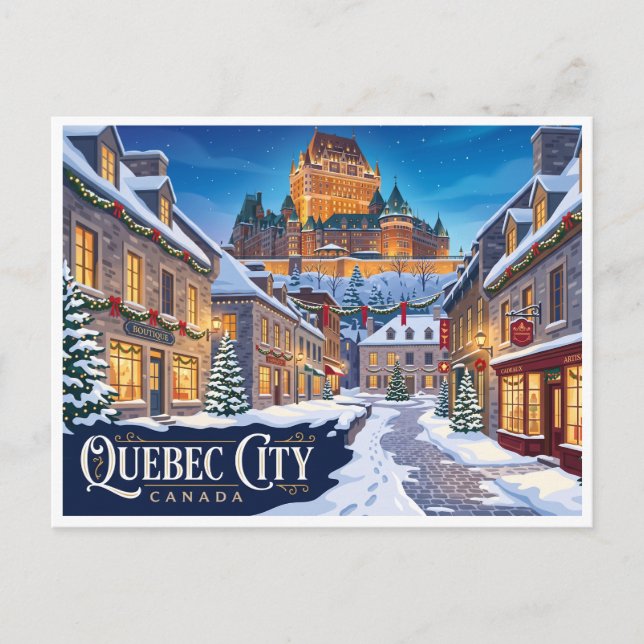 Québec City Kanada Vykort (Framsida)