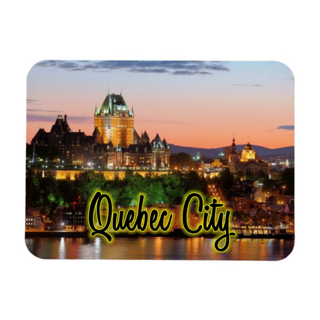 Quebec City night Magnet (Horisontell)