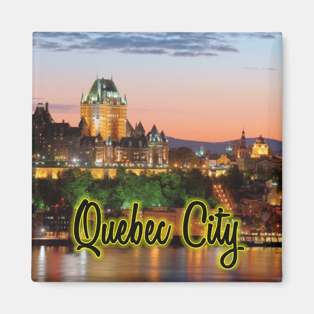 Quebec City night Magnet (Framsidan)