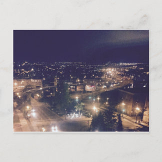 Quebec City på natten Vykort